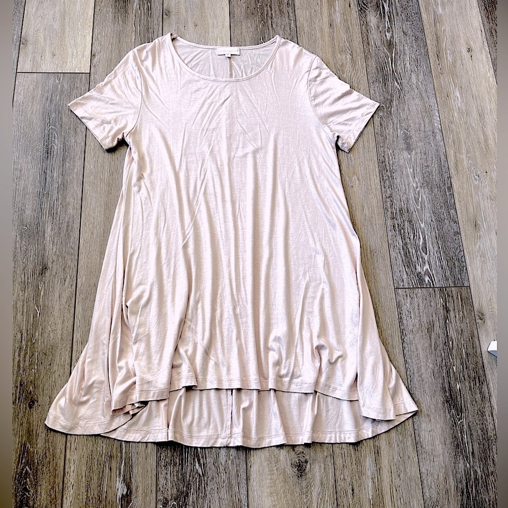 🛍️ Simply Southern Light pink tee dress soft Size small